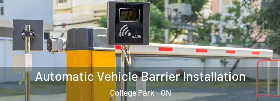  Automatic Vehicle Barrier Installation College Park - ON