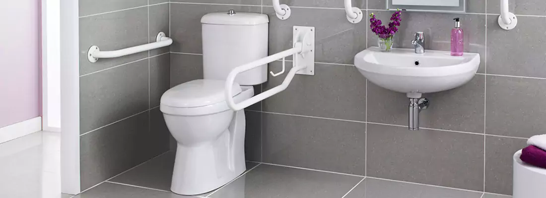Modern Handicap Bathroom Solutions with Safety Features in Oakville, ON