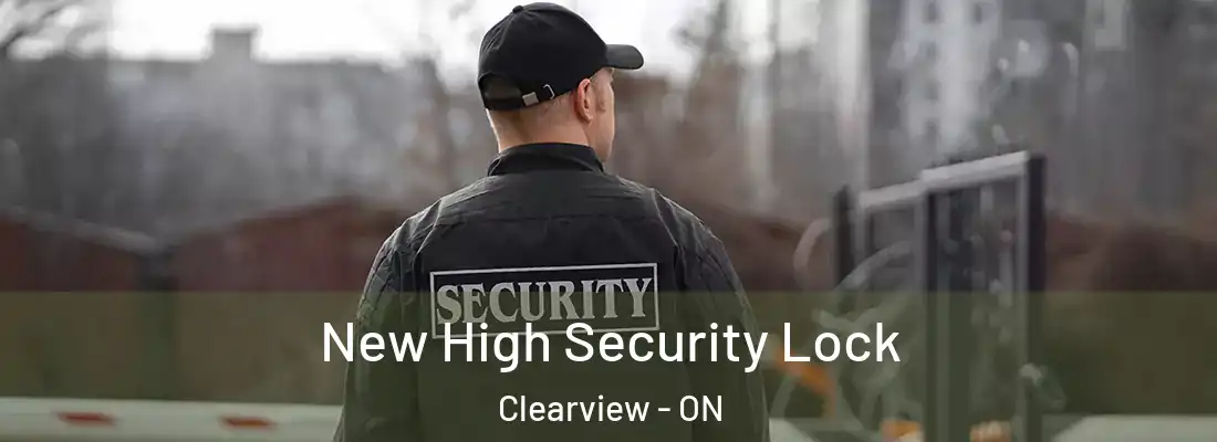  New High Security Lock Clearview - ON