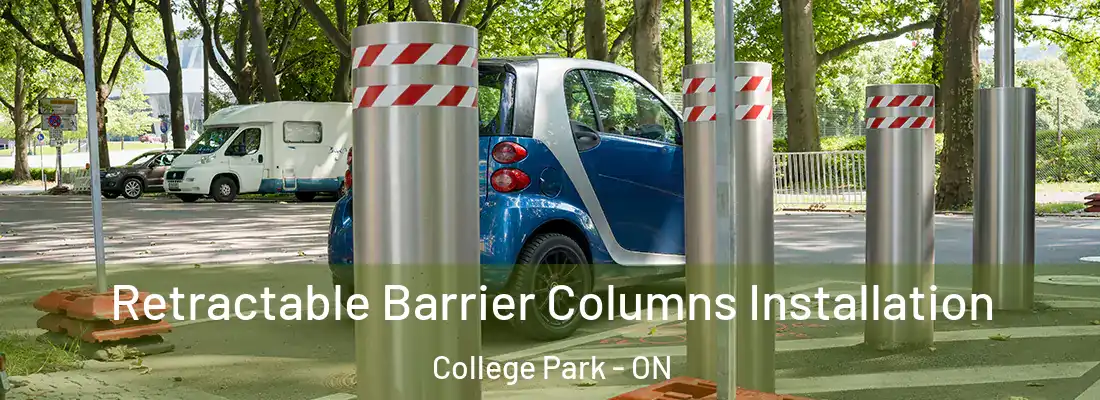  Retractable Barrier Columns Installation College Park - ON