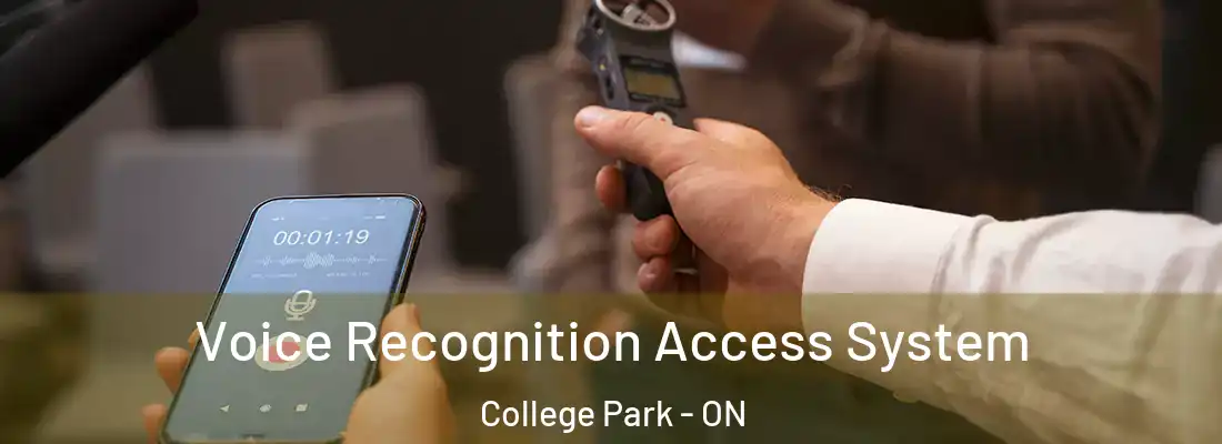  Voice Recognition Access System College Park - ON